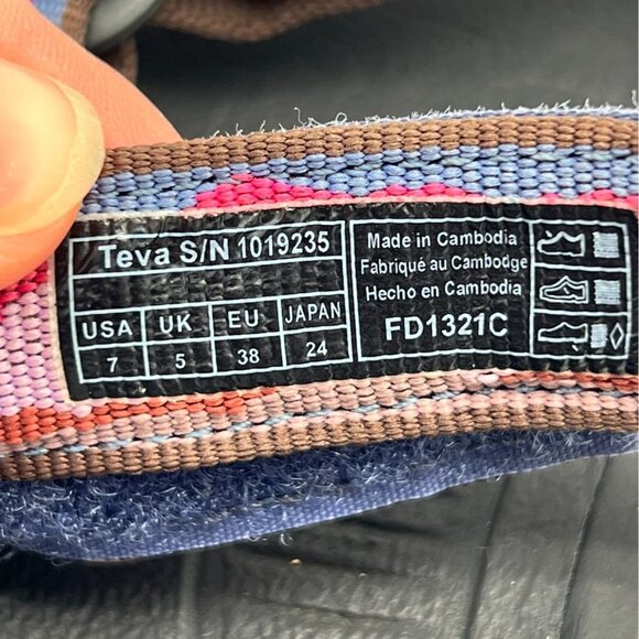 Teva Womens Hurricane XLT 2 Vista Sandals Size 7 Pink Outdoors Strappy 1019235 - Picture 3 of 8